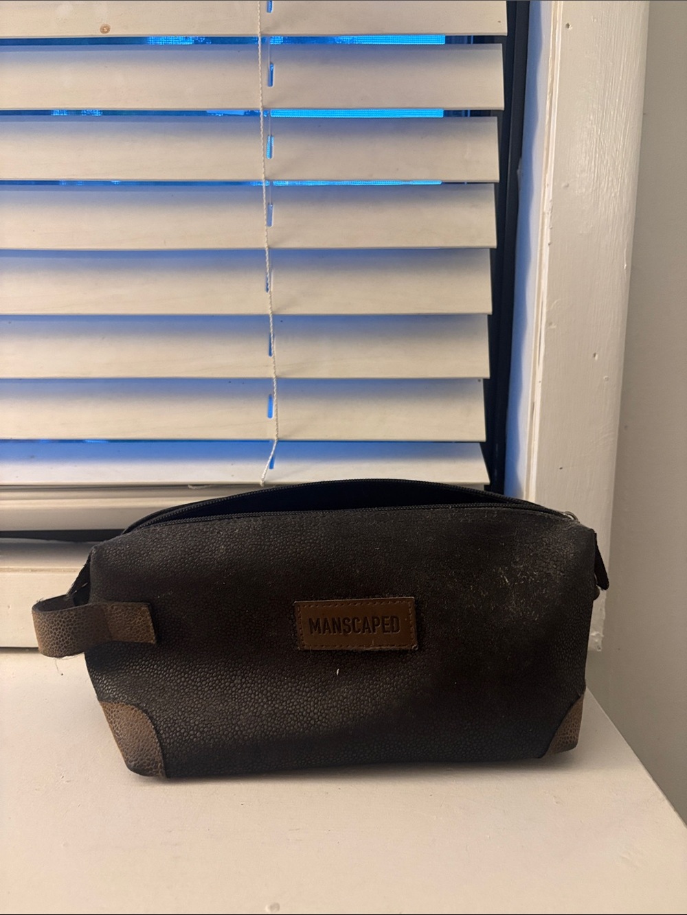 Black Dopp Kit Toiletry Bag Manscaped